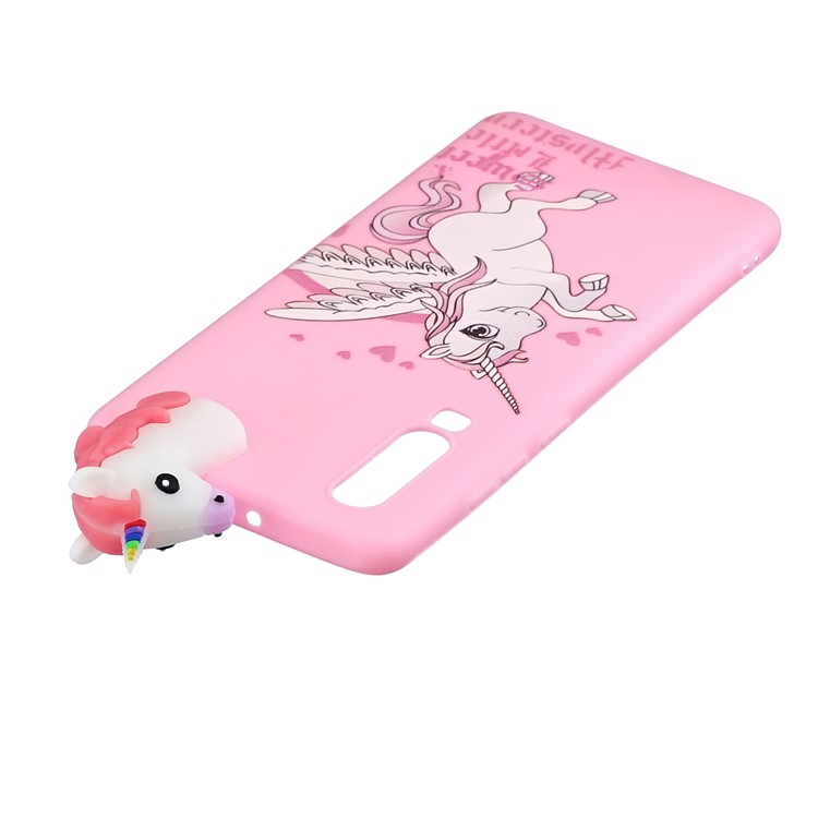 3D Animal Doll Pattern Soft TPU Phone Case for Samsung Galaxy A70 - Unicorn-5