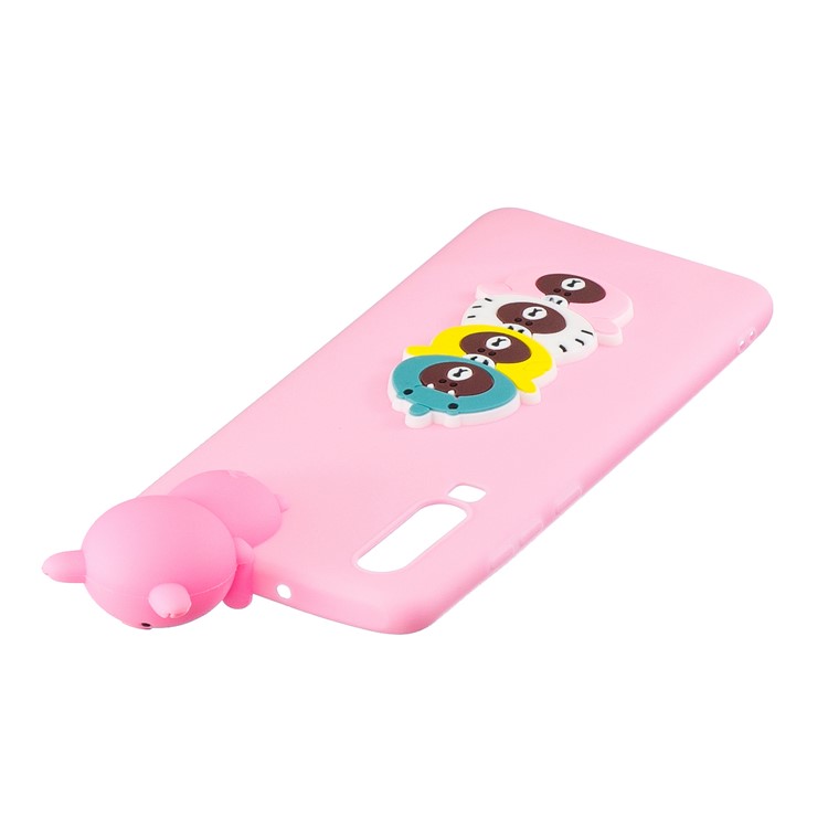 Etui En TPU Souple Motif Animalier En 3D Pour Samsung Galaxy A70 - Ours Habillés-6