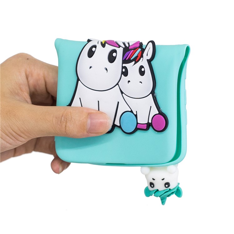 3D Animal Doll Pattern Soft TPU Phone Case for Samsung Galaxy A70 - Couple Unicorns-2