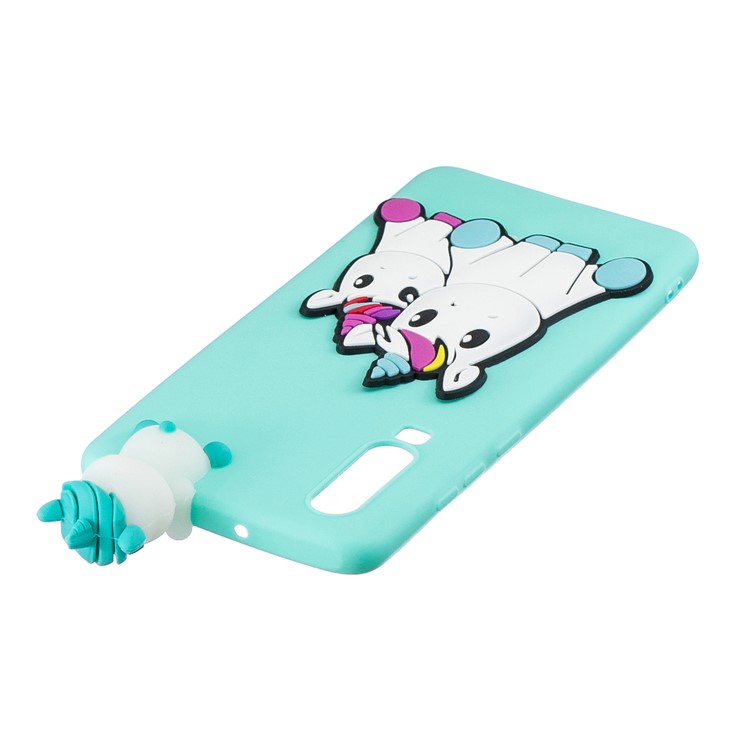 3D Animal Doll Pattern Soft TPU Phone Case for Samsung Galaxy A70 - Couple Unicorns-6