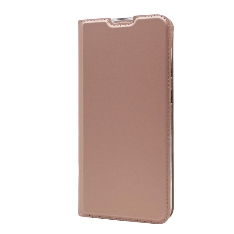 Magnetic Adsorption Leather Card Slot Case for Samsung Galaxy A30 / A20 - Rose Gold-3
