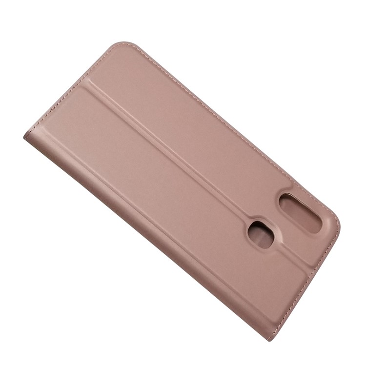 Magnetic Adsorption Leather Card Slot Case for Samsung Galaxy A30 / A20 - Rose Gold-7