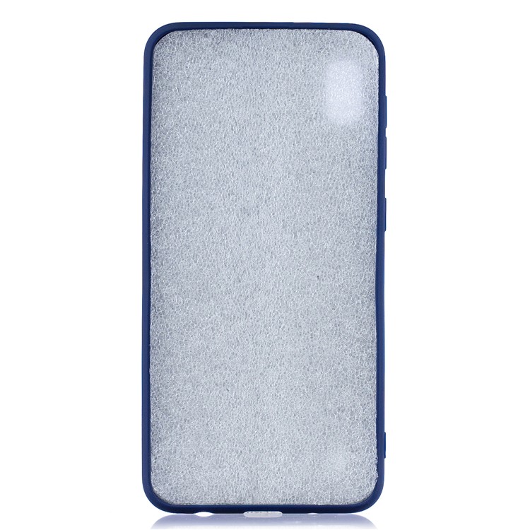 Pattern Printing Soft TPU Gel Protective Case with Silicone Strap for Samsung Galaxy A10 - Dark Blue-4