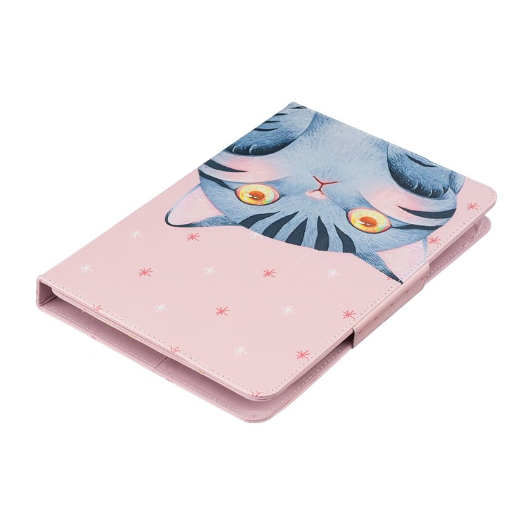 Universal Patterned 8-inch PU Leather Tablet Protective Case for Huawei MediaPad T3 8.0 / Samsung Galaxy Tab A 8.0 etc - Touching Face Cat-7