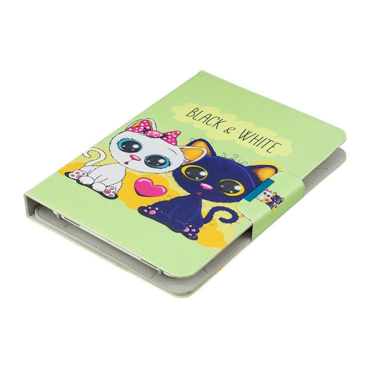 Universal Patterned 7-inch PU Leather Wallet Stand Tablet Case for Samsung Galaxy Tab A 7.0 / Huawei MediaPad M2 7.0 etc - Two Cats-6