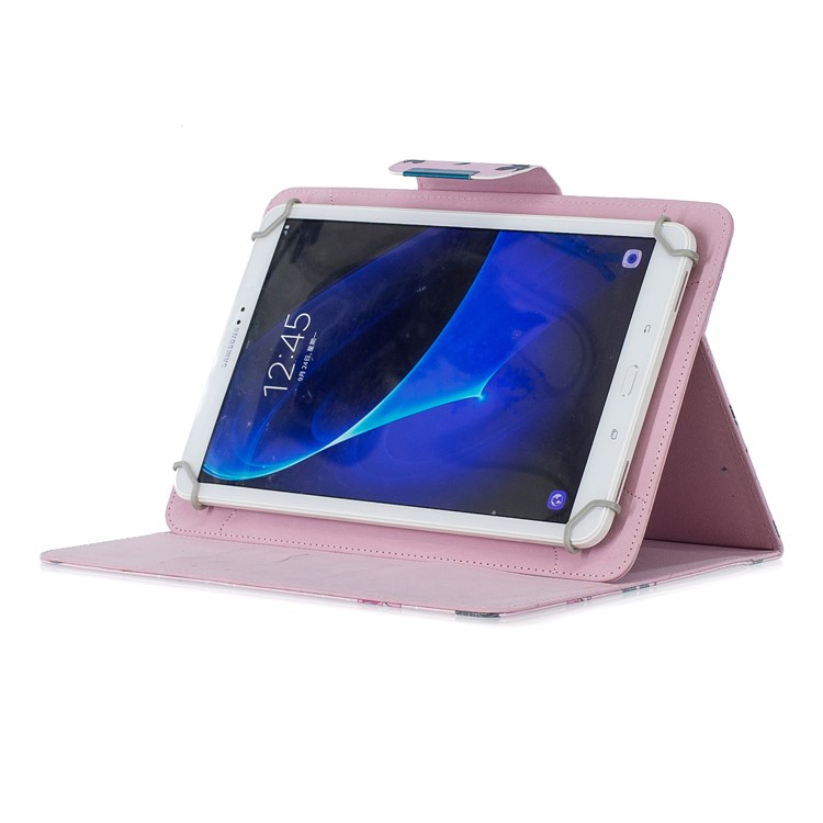 Universal Patterned 7-inch PU Leather Wallet Stand Tablet Case for Samsung Galaxy Tab A 7.0 / Huawei MediaPad M2 7.0 etc - Flowers-5