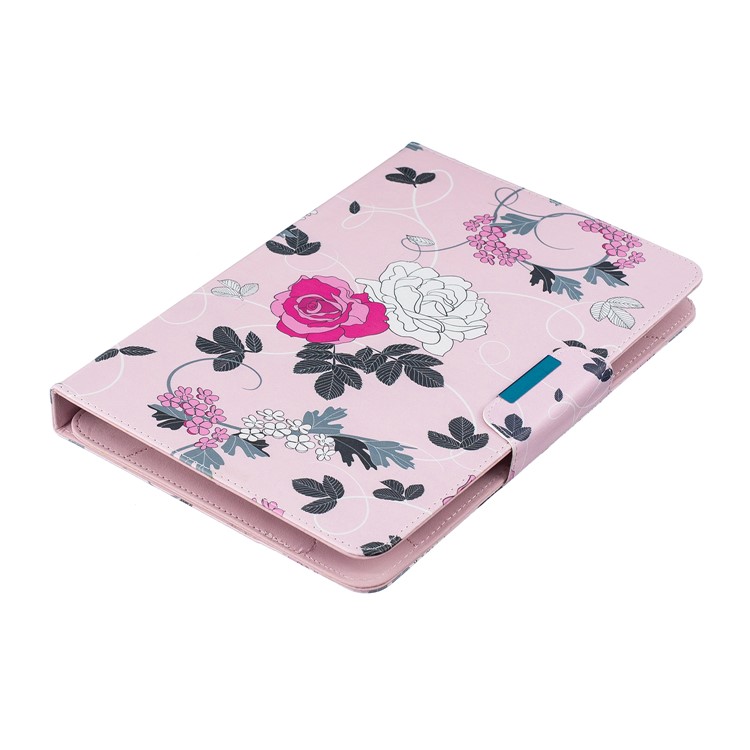 Universal Patterned 7-inch PU Leather Wallet Stand Tablet Case for Samsung Galaxy Tab A 7.0 / Huawei MediaPad M2 7.0 etc - Flowers-6