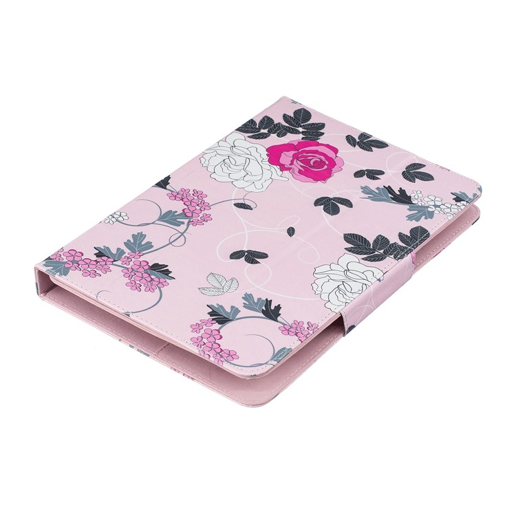 Universal Patterned 7-inch PU Leather Wallet Stand Tablet Case for Samsung Galaxy Tab A 7.0 / Huawei MediaPad M2 7.0 etc - Flowers-7