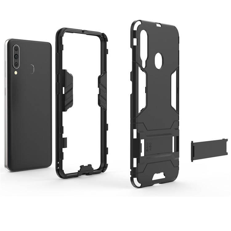 Cool Guard Kickstand PC TPU Hybrid Case for Samsung Galaxy A60-6