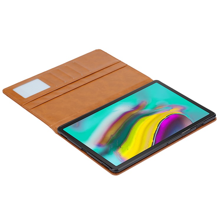 Auto-absorbed Wallet Stand Flip Leather Tablet Case for Samsung Galaxy Tab A 8 (2019) SM-P200 (Wi-Fi) / SM-P205 (LTE) - Brown-5