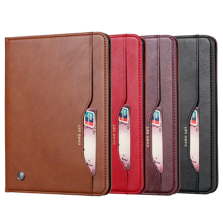 Auto-absorbed Wallet Stand Flip Leather Tablet Case for Samsung Galaxy Tab A 8 (2019) SM-P200 (Wi-Fi) / SM-P205 (LTE) - Brown-7