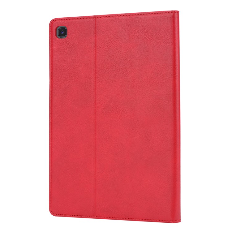 Auto-absorbed Wallet Stand Flip Leather Tablet Case for Samsung Galaxy Tab A 8.0 (2019) with S Pen P200 P205 - Red-3
