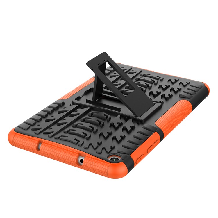 Anti-slip PC + TPU Hybrid Case with Kickstand for Samsung Galaxy Tab A 8 (2019) SM-P200 / SM-P205 - Orange-6