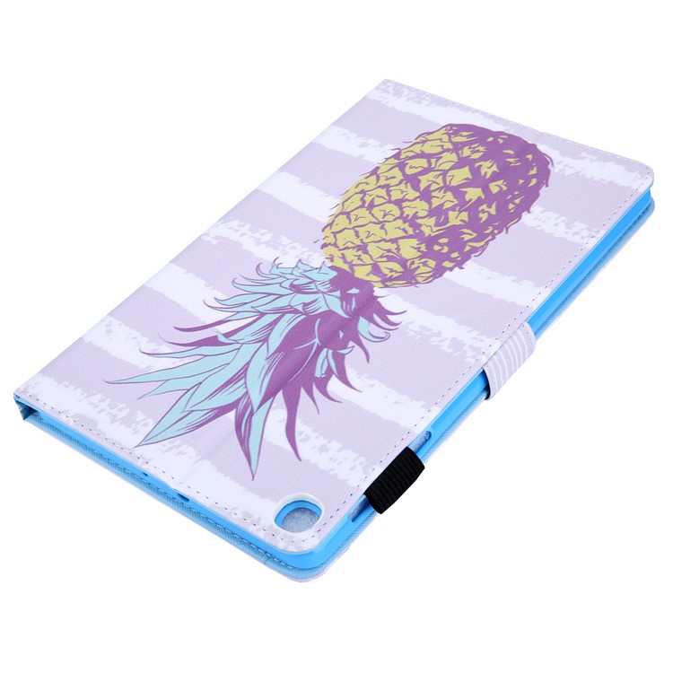 Pattern Printing Stand Leather Tablet Cover for Samsung Galaxy Tab S5e SM-T720 / SM-T725 - Pineapple-5