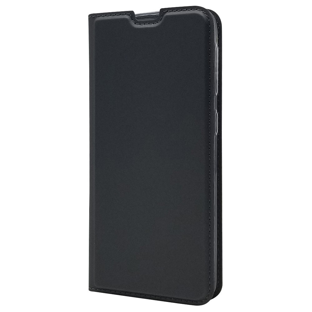 Case de Cartera de Cuero de Adsorción Magnética Para Samsung Galaxy A20e Con Soporte Plegable - Negro