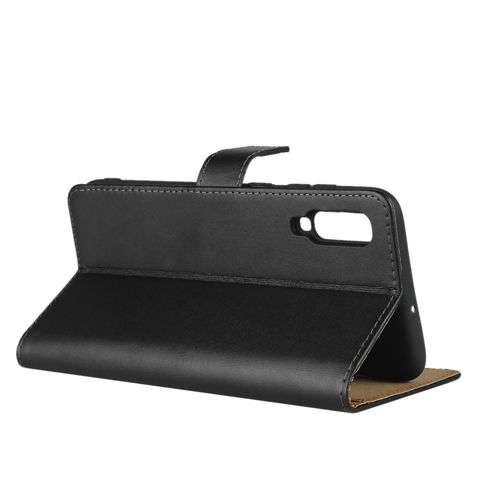 Samsung Galaxy A70 Cartera De Cuero Con Soporte - Negro