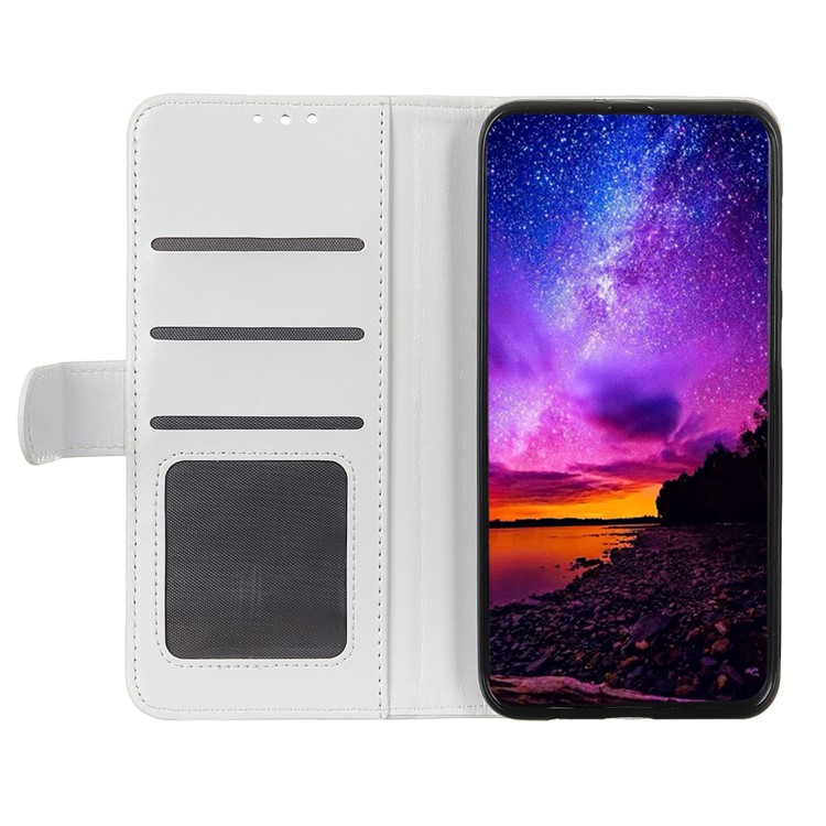 Crazy Horse Texture Wallet Leather Stand Cover Case for Samsung Galaxy S10 5G - White-4