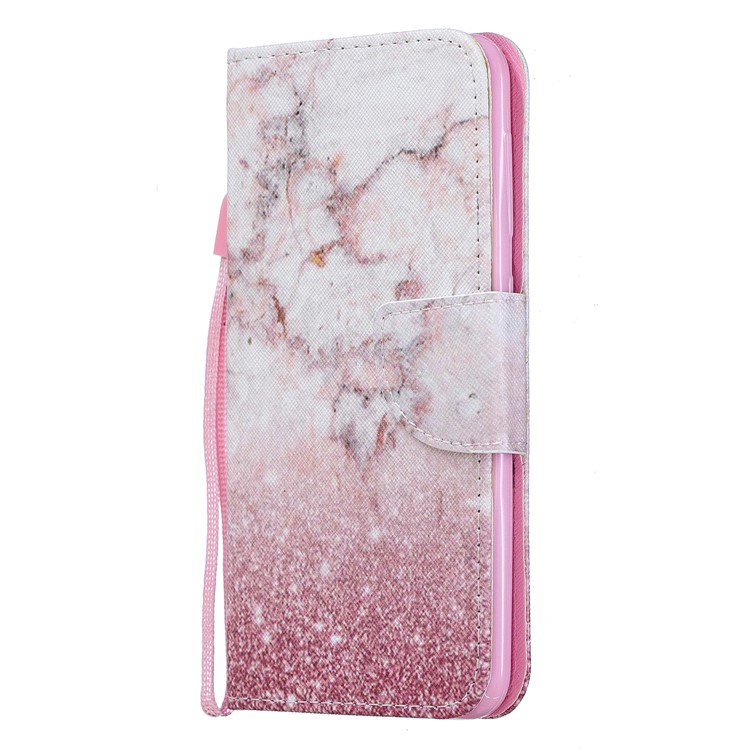 Pattern Printing Leather Wallet Case for Samsung Galaxy A10 - Colorized Pattern-2