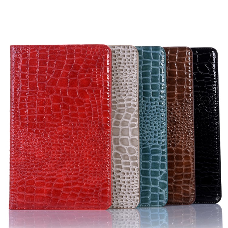 Crocodile Skin Wallet Stand Leather Tablet Case for Samsung Galaxy Tab A 10.1 (2019) T510/T515 - Black-10