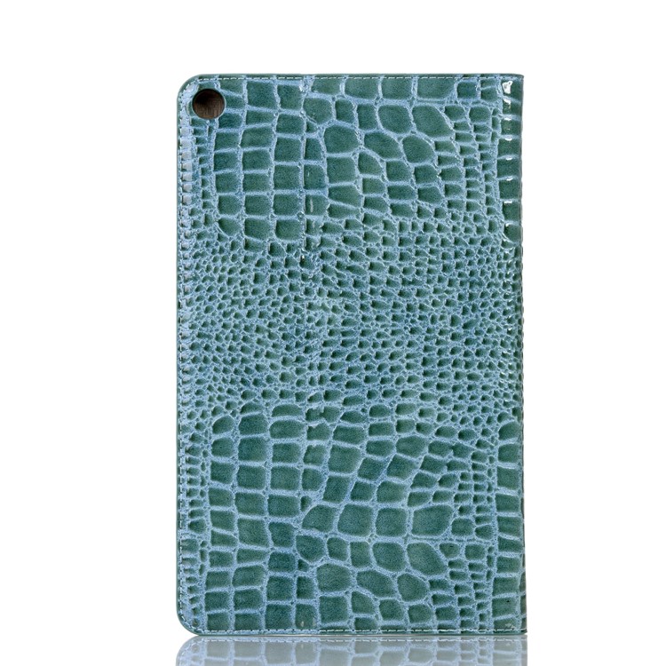 Crocodile Skin Wallet Stand Leather Tablet Case for Samsung Galaxy Tab A 10.1 (2019) T510/T515 - Blue-2