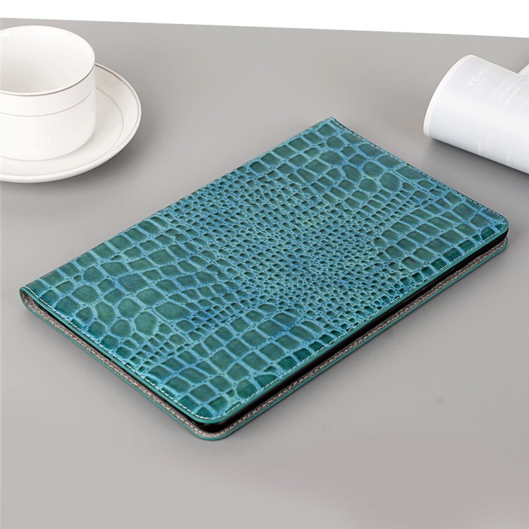 Crocodile Skin Wallet Stand Leather Tablet Case for Samsung Galaxy Tab A 10.1 (2019) T510/T515 - Blue-7