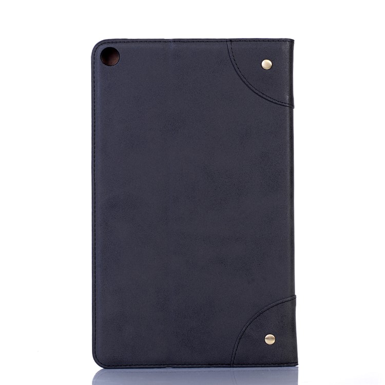 Custodia Per Tavolette in Pelle PU Retrò Con Portafoglio Per Samsung Galaxy Tab A 10.1 (2019) T510/T515 - Nero