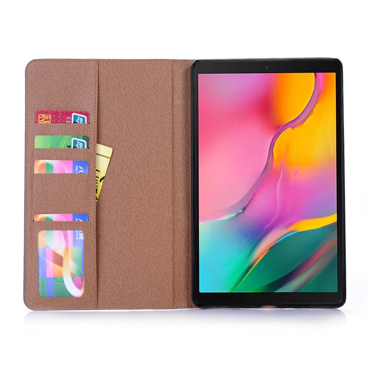 Custodia Per Tablet In Pelle PU Retro Con Supporto Portafoglio Per Samsung Galaxy Tab A 10.1 (2019) T510 / T515 - Grigio-3