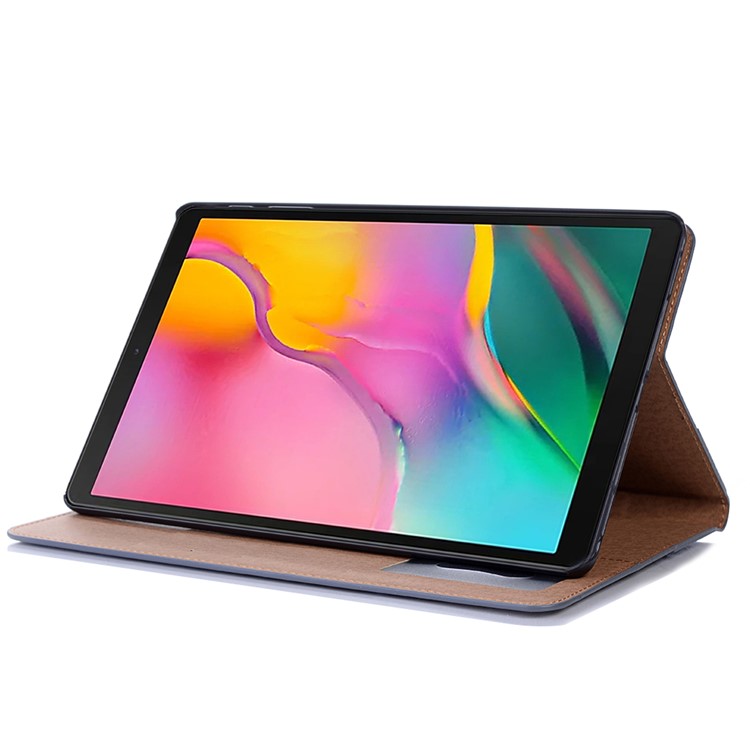 Custodia Per Tablet In Pelle PU Retro Con Supporto Portafoglio Per Samsung Galaxy Tab A 10.1 (2019) T510 / T515 - Grigio-4