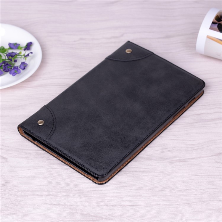 Vintage Book Style Wallet Stand Leather Tablet Casing for Samsung Galaxy Tab A 8 (2019) SM-P200 (Wi-Fi) / SM-P205 (LTE) - Black-8