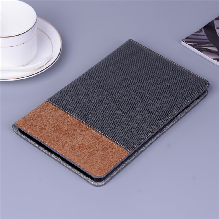 Cross Texture Splicing PU Leather Wallet Stand Smart Tablet Cover for Samsung Galaxy Tab A 8 (2019) SM-P200 (Wi-Fi) / SM-P205 (LTE) - Black-8