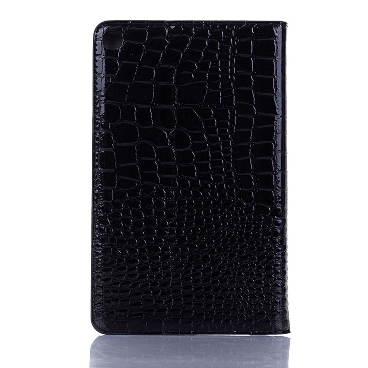 Crocodile Skin Wallet Stand Leather Tablet Cover for Samsung Galaxy Tab A 8 (2019) P200 P205 - Black-2