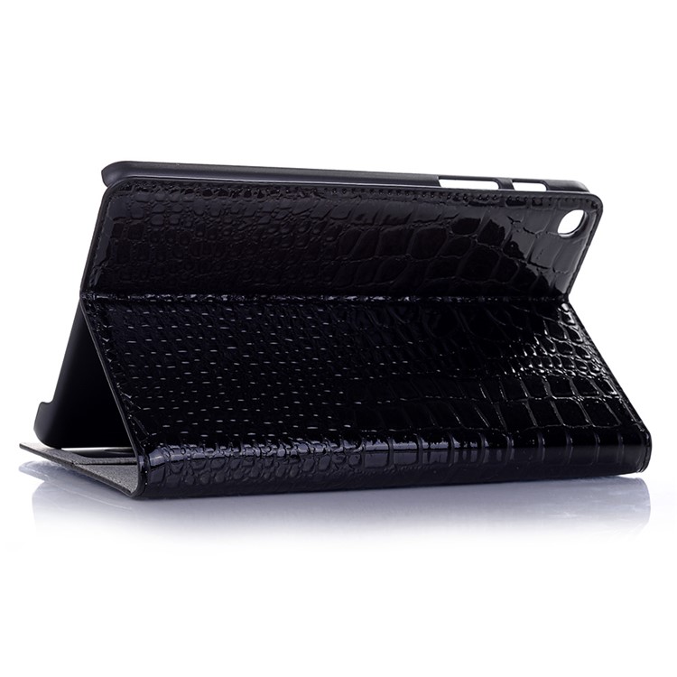 Crocodile Skin Wallet Stand Leather Tablet Cover for Samsung Galaxy Tab A 8 (2019) P200 P205 - Black-5