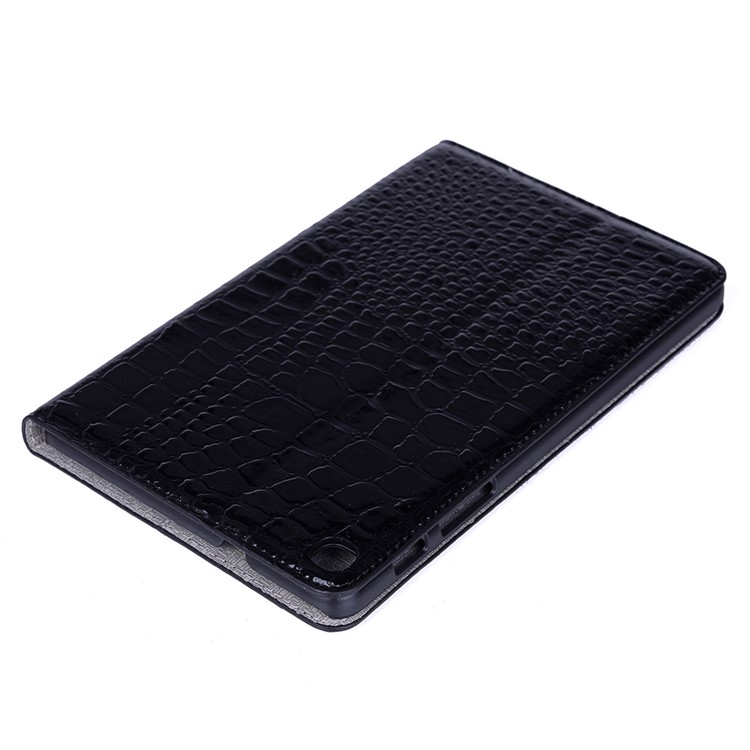 Crocodile Skin Wallet Stand Leather Tablet Cover for Samsung Galaxy Tab A 8 (2019) P200 P205 - Black-6