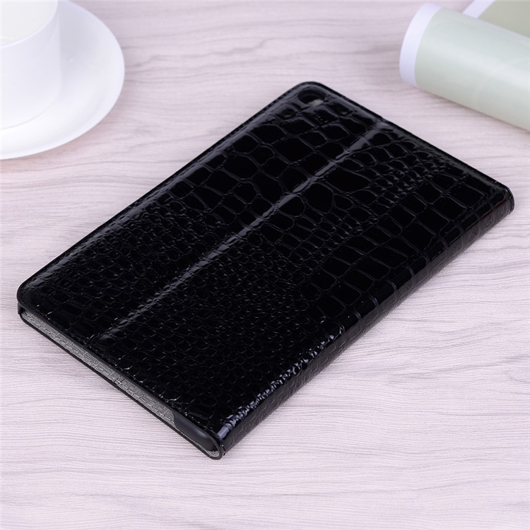 Crocodile Skin Wallet Stand Leather Tablet Cover for Samsung Galaxy Tab A 8 (2019) P200 P205 - Black-8