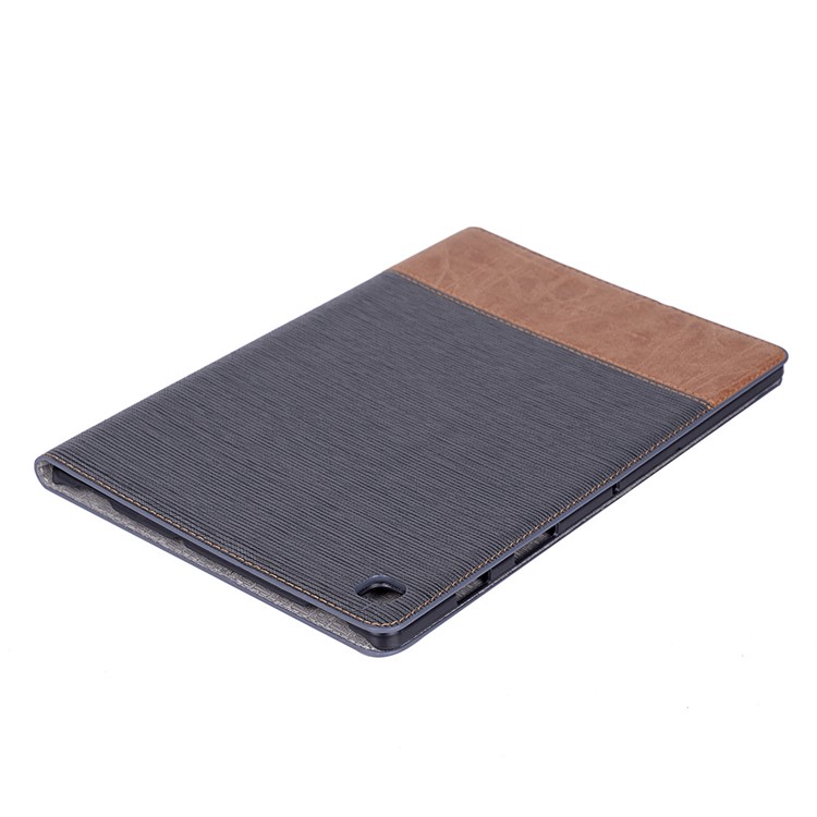 Texture Croisée Épiration PU Portefeuille Smart Portefeuille Tablet De Protection Pour Samsung Galaxy Tab S5E SM-T720 - Noir