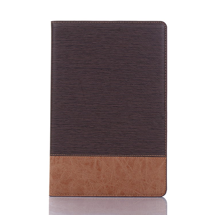 Texture Croisée Épiration PU Portefeuille Smart Portefeuille Tablet De Protection Pour Samsung Galaxy Tab S5E SM-T720 - Café