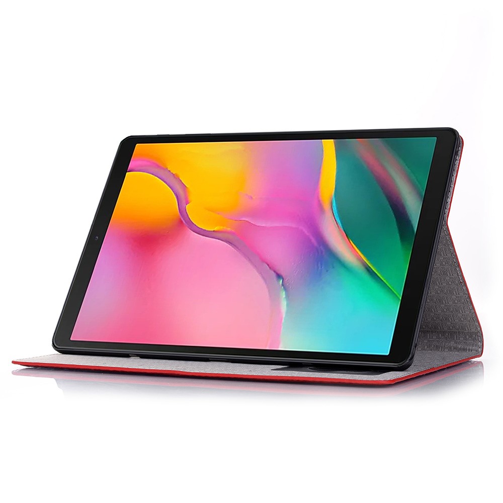 Carcasa Piel De Cocodrilo Soporte Funda Tableta De Cuero Para Samsung Galaxy Tab S5e SM-T720 - Rojo-4