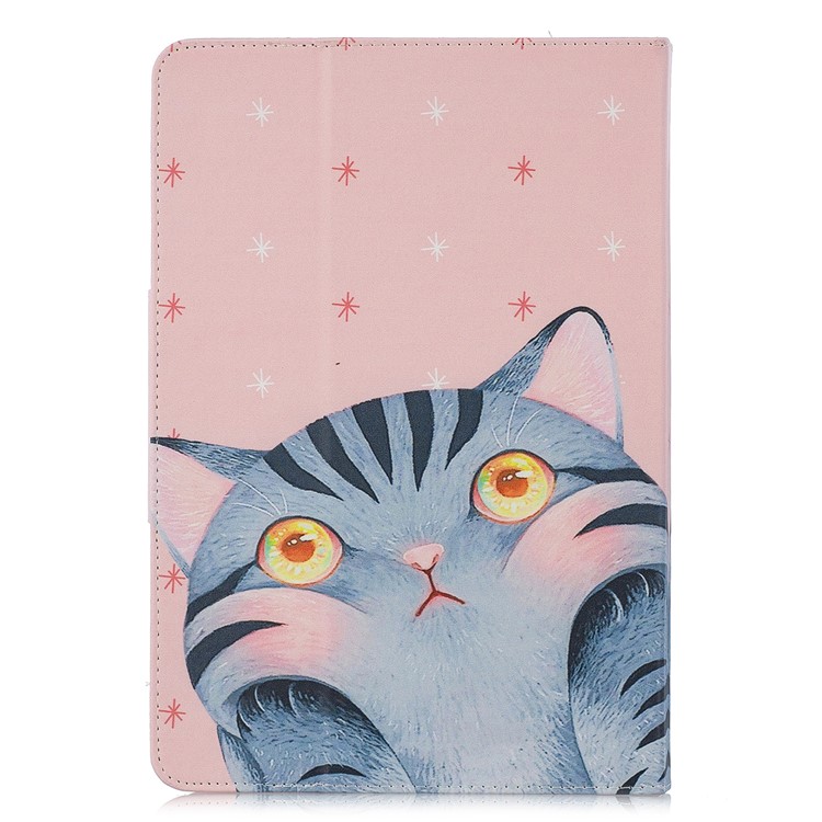 Universal 10-inch Pattern Printing Wallet Stand Leather Tablet Cover - Cartoon Cat-3