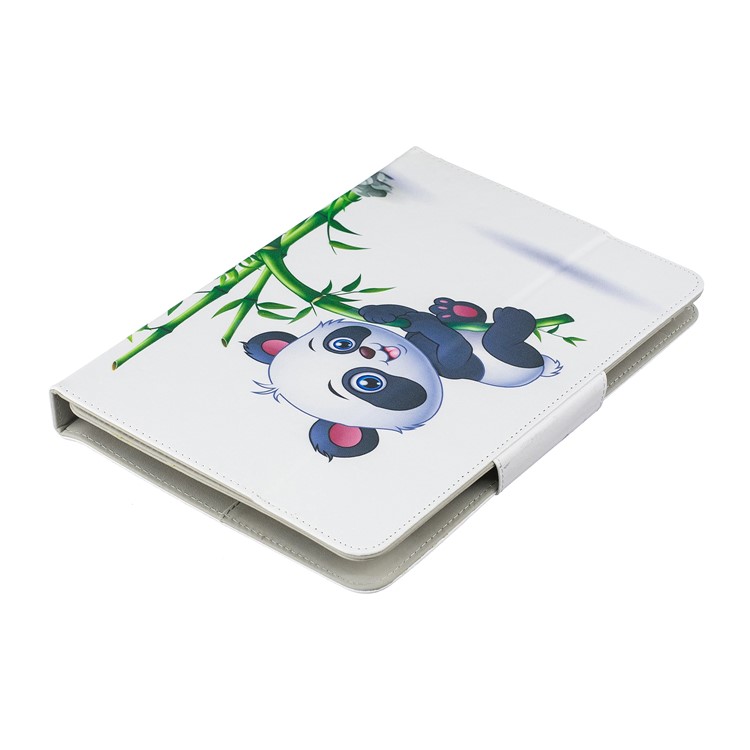 Housse Universelle Pour Tablettes En Cuir Avec Support D'impression De Modèle De 10 Pouces - Panda De Bambou-7