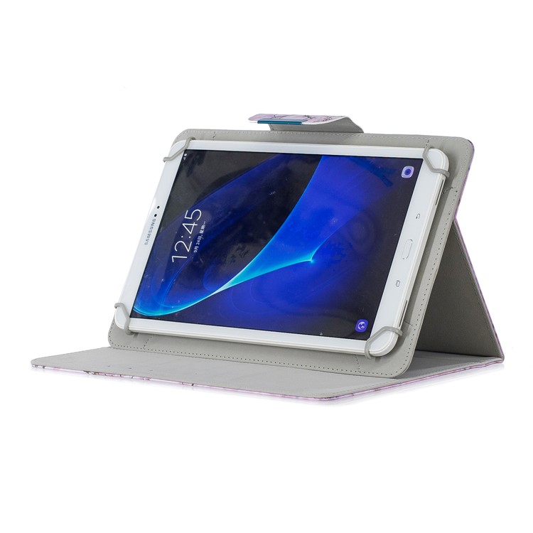 Housse Universelle Pour Tablettes En Cuir Avec Support D'impression De Modèle De 10 Pouces - Branche De Fleur-5