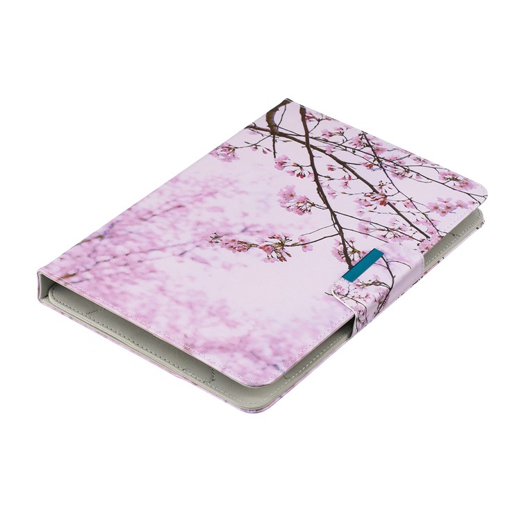 Housse Universelle Pour Tablettes En Cuir Avec Support D'impression De Modèle De 10 Pouces - Branche De Fleur-6