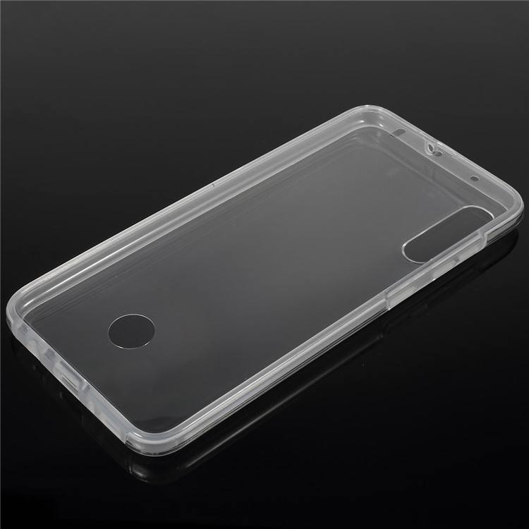 Clear PC Side + TPU Back Hybrid Phone Cover for Samsung Galaxy A70-1