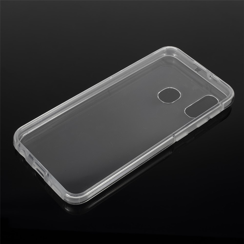 PC Side+TPU Back Clear Phone Cover for Samsung Galaxy A20e-2