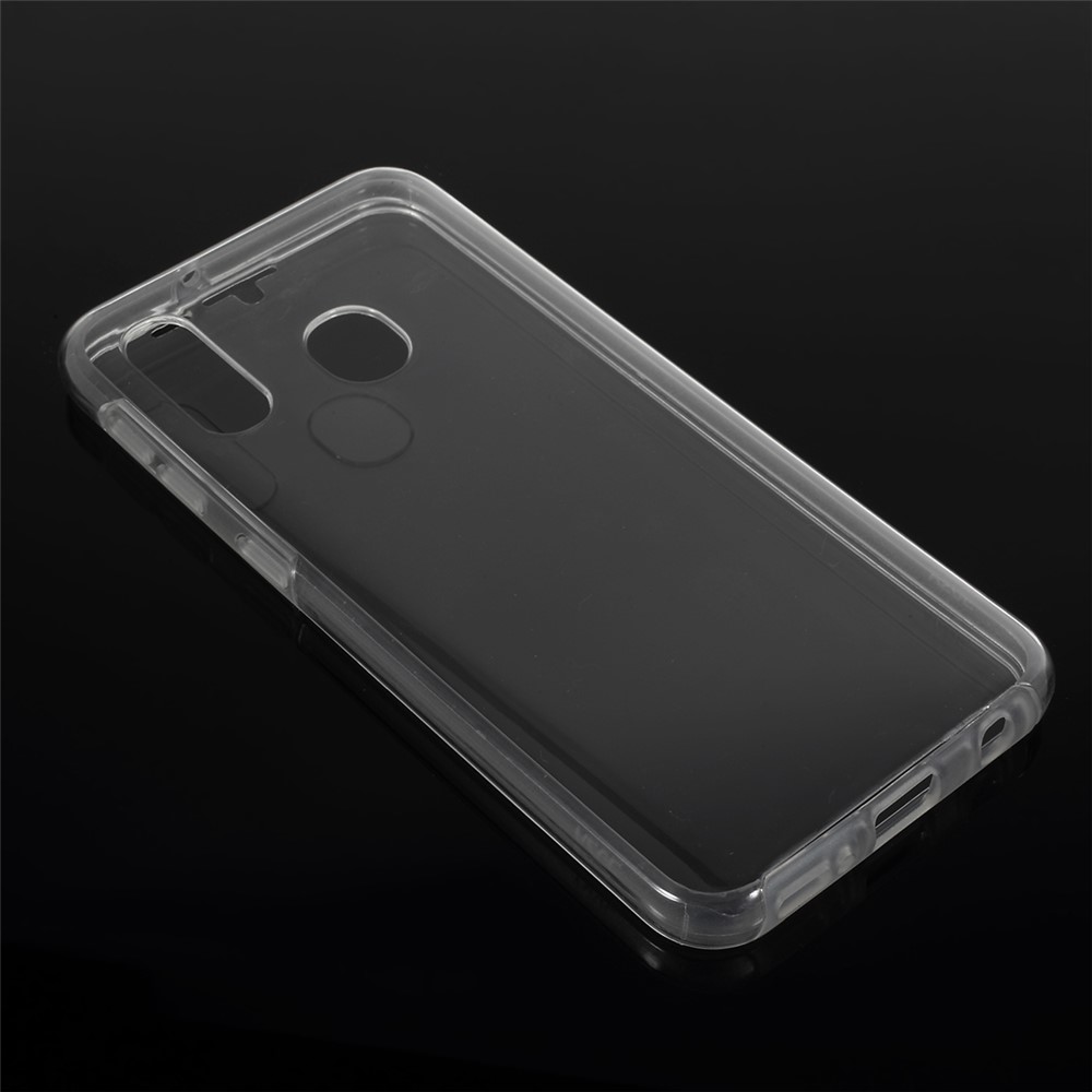 PC Side+TPU Back Clear Phone Cover for Samsung Galaxy A20e-3