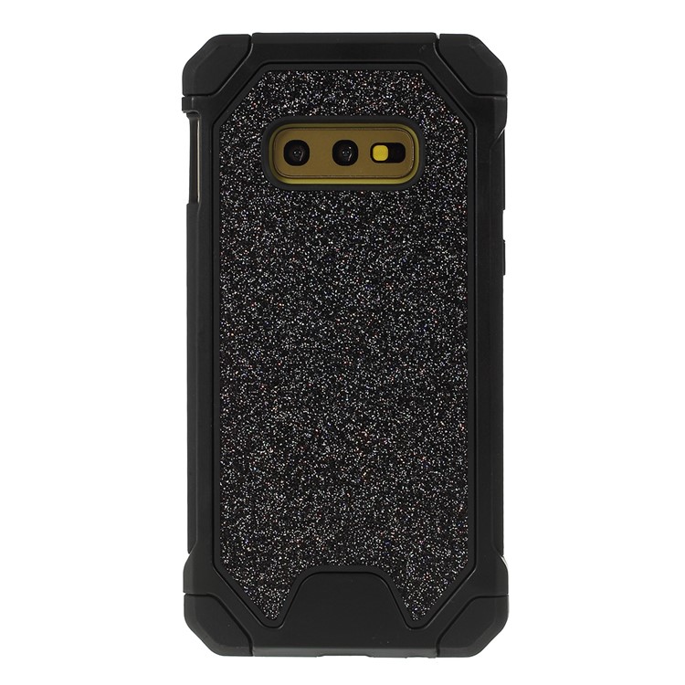 Flash Powder Anti-drop PC+TPU Hybrid Back Case for Samsung Galaxy S10e - Black-3