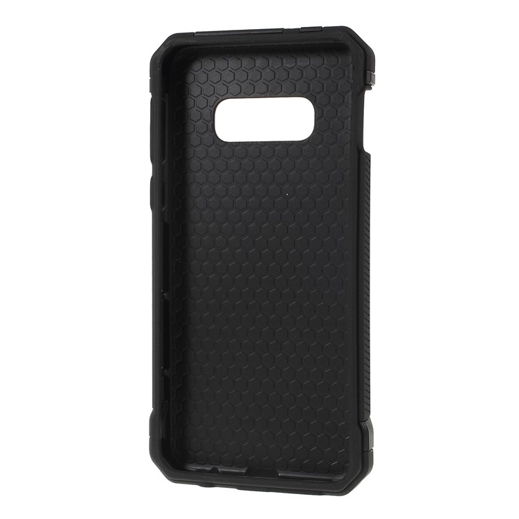 Flash Powder Anti-drop PC+TPU Hybrid Back Case for Samsung Galaxy S10e - Black-7