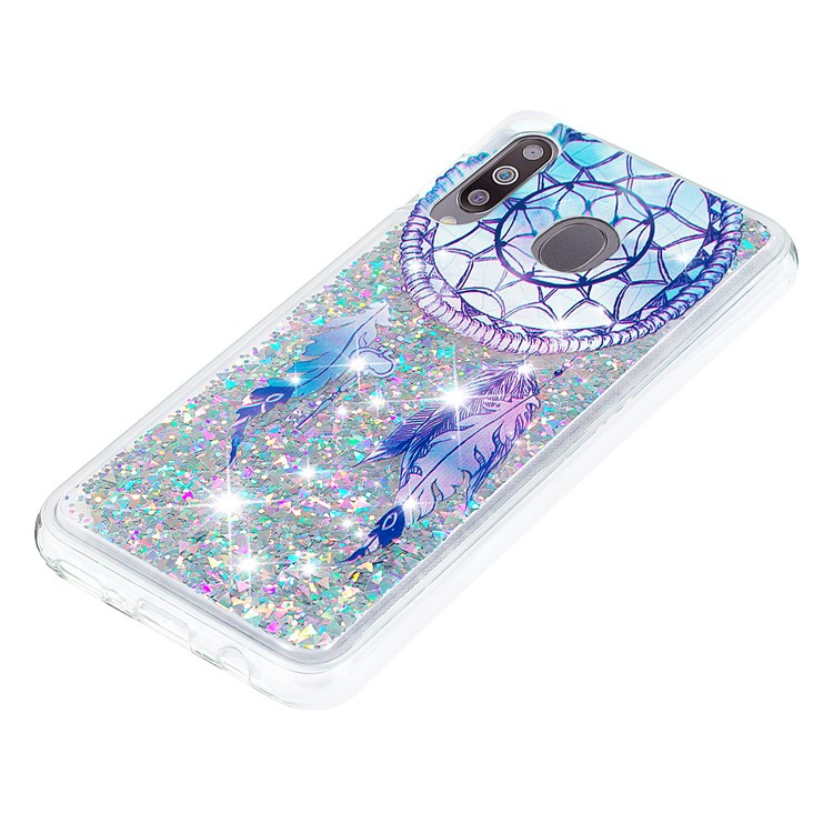 Dynamic Glitter Powder Sequins TPU Case for Samsung Galaxy M30/A40s - Dream Catcher-6
