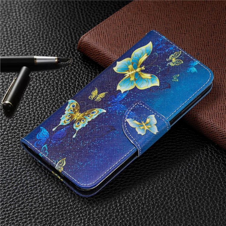 Pattern Printing Leather Wallet Case for Samsung Galaxy A20e - Butterfly Pattern-7