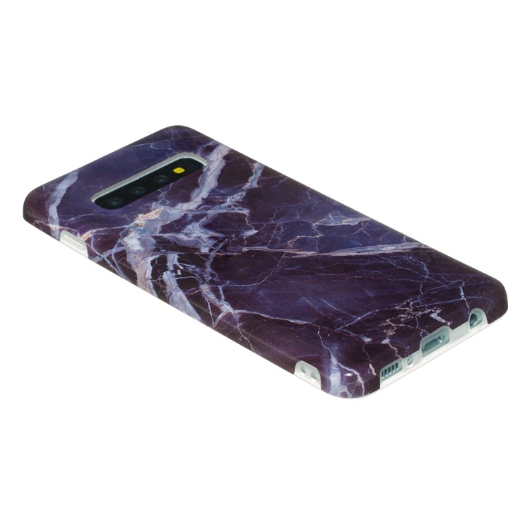 All-wrapped Marble Pattern IMD TPU Case for Samsung Galaxy S10 Plus - Style A-4