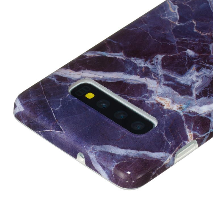 All-wrapped Marble Pattern IMD TPU Case for Samsung Galaxy S10 Plus - Style A-5